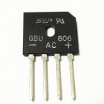 Диодный мост GBU806 8А 600V двухполупериодный