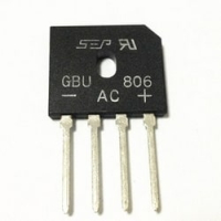 Диодный мост GBU806 8А 600V двухполупериодный