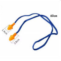 Беруші універсальні на шнурку Earplugs Orange-Blue