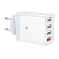 Мережевий зарядний пристрій HC-376 Quick Charge 3.0 4xUSB білий
