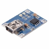Модуль TP4056 контроллер заряда Li-ion аккумуляторов вход miniUSB 5V 1А