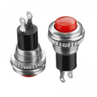 Кнопка DS-316 красная без фиксации