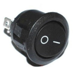 Переключатель KCD1-105-2P черный 250V 6A