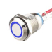 Кнопка антивандальна без фіксації LA128-12A D=12mm 3V синя