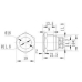 Кнопка антивандальная без фиксации LB16C-Q10F-N D=16mm