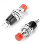 Кнопка круглая PBS-110 OFF-(ON) 1A 125V без фиксации красная