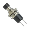 Кнопка кругла PBS-110 OFF-(ON) 1A 125V без фіксації чорна