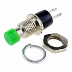 Кнопка круглая PBS-110 OFF-(ON) 1A 125V без фиксации зеленая