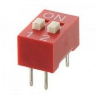 Переключатель DS-02 ползунковый прямой (аналог SWD ВДМ) DIP