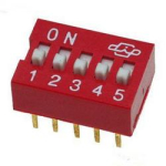 Переключатель DS-05 ползунковый прямой (аналог SWD ВДМ) DIP