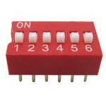 Переключатель DS-06 ползунковый прямой (аналог SWD ВДМ) DIP