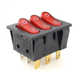 Переключатель клавишный KCD2-302N 9pin с подсветкой