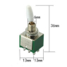 Тумблер KNX-2X2 6pin ON-ON 250VAC 2A