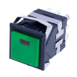 Кнопка с фиксацией KD2-21 квадратная с красным индикатором 2.4VDC ON-ON 8pin