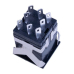 Кнопка з фіксацією KD2-21 квадратна з червоним індикатором 2.4VDC ON-ON 8pin