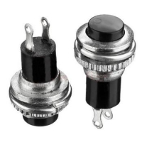 Кнопка DS-316 черная без фиксации