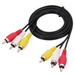 Аудио-видео кабель 3RCA-3RCA провода для DVD TV (1.2 м)