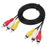 Аудио-видео кабель 3RCA-3RCA провода для DVD TV (1.2 м)