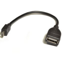 Кабель OTG micro USB разъем - USB-A гнездо 0.1 м