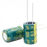 ​​​​​​​Электролитический конденсатор 100uF 6.3V 8х13mm Low ESR 105C