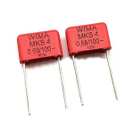 Конденсатор пленочный WIMA MKS4 0.68uF (680nF) 63VAC 100VDC