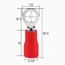 Наконечник кольцевой RV1.25-5 М5 0.5-1.5 кв. мм