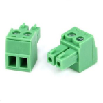 Клеммник KF2EDGV 3.81mm 2pin прямой зеленый