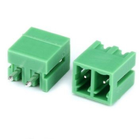 Клемник KF2EDGV-Y 3.81mm 2pin прямий зелений