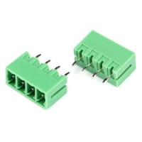 Клеммник KF2EDGV-Y 3.81mm 4pin прямой зеленый