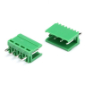 Клемник HT396V 3.96mm 4pin прямий зелений