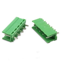 Клемник HT396V 3.96mm 5pin прямий зелений
