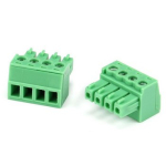 Клеммник KF2EDGV 3.81mm 4pin прямой зеленый