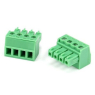 Клеммник KF2EDGV 3.81mm 4pin прямой зеленый