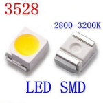Светодиод 1210 LED3528 SMD белый теплый 3.5х2.8х1.9mm 0.06W