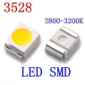 Светодиод 1210 LED3528 SMD белый теплый 3.5х2.8х1.9mm 0.06W