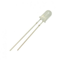 Светодиод 5мм 5ACW2UW белый матовый LED F5 яркий