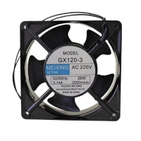 Вентилятор GX120-3 220VAC 50Hz 0.14A 26W 2500r/min