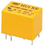 Реле HUI KE HK4100F-DC5V-SHG миниатюрное 3A 250VAC