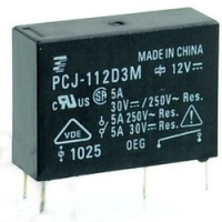 Реле PCJ-112D3M котушка 12VDC контакти 3A 250V