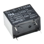 Реле SJ-S-112DM 12VDC SANYOU 5A 250VAC