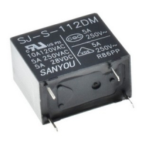 Реле SJ-S-112DM 12VDC SANYOU 5A 250VAC