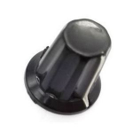 Ручка D3-13-2W на ось 4мм D-15mm H-15mm черная