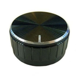 Ручка на ось 6мм D-40mm H-17mm черная