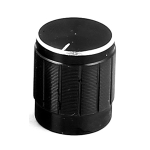 Ручка на ось 6мм D-15mm H-17mm черная