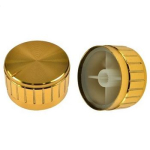 Ручка на ось 6мм D-40mm H-17mm золотая
