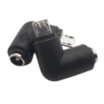 Переходник угловой DC 5.5х2.1мм ‒ micro Usb 90 градусов