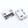 Гніздо micro USB 5pin сіре для монтажу в 4 отвори