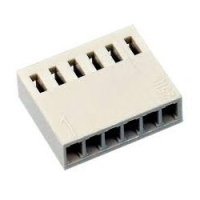 Разъем HU-6 розетка на кабель шаг 2.54mm 6pin (KF2510-6P)