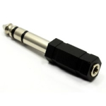 Переходник Jack 6.35мм - Mini-jack 3,5мм пластик стерео