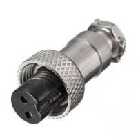 Микрофонный разъем GX12-2 розетка на кабель 2pin
